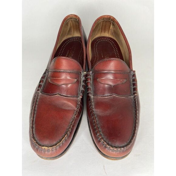 Cole Haan Burgundy Brown Slip On Penny Loafers Dress Shoes Men’s Sz 11D US/44EU - Picture 13 of 13